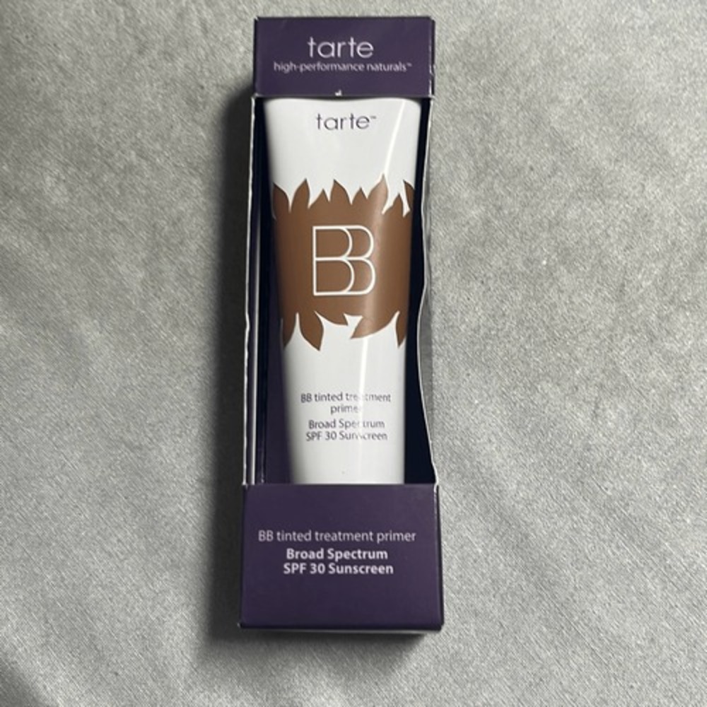 Tarte BB Cream Tinted Treatment 12 Hour Primer Deep SPF 30 Sunscreen‎ 8/23 New